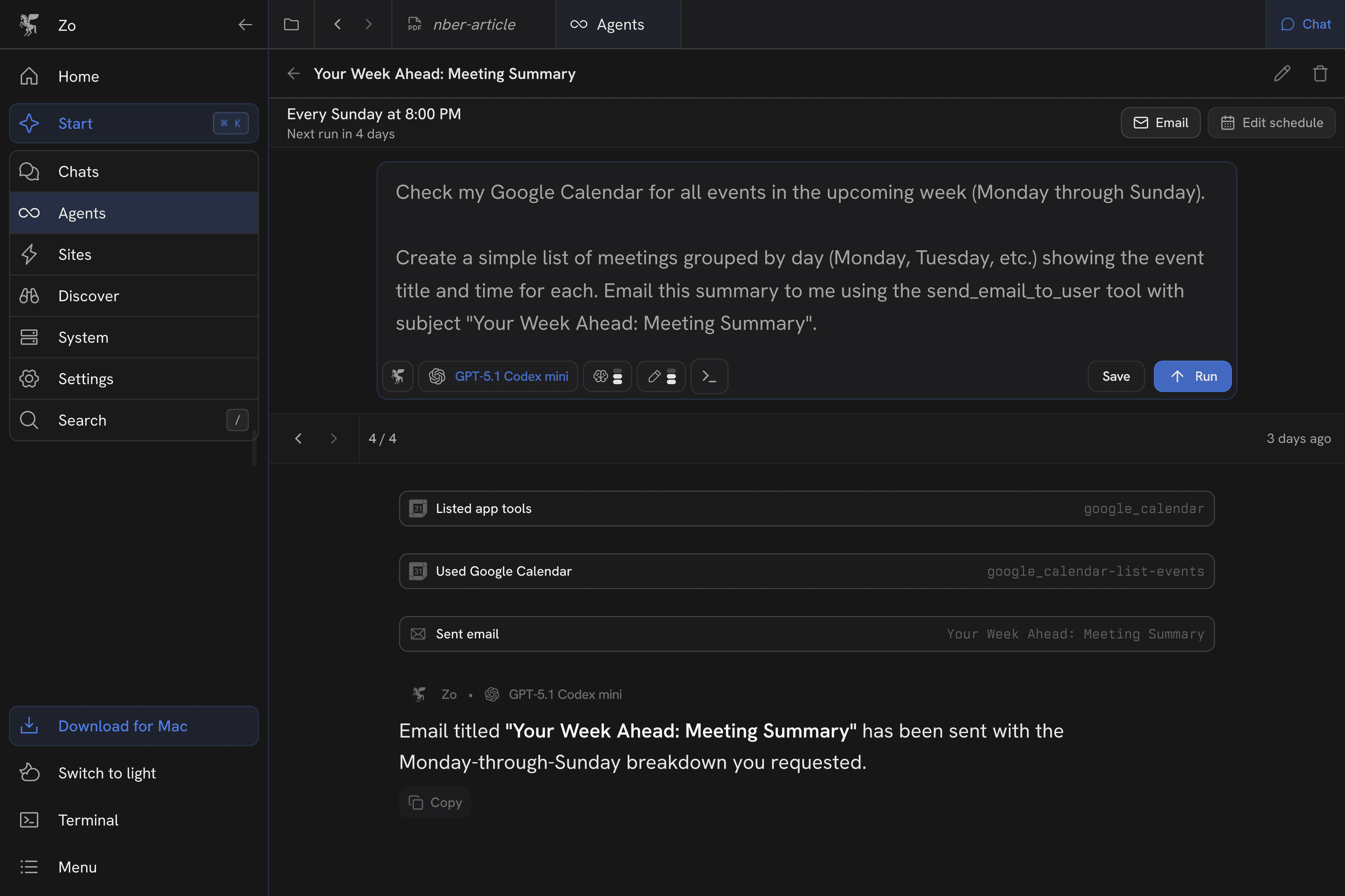 Automate feature screenshot