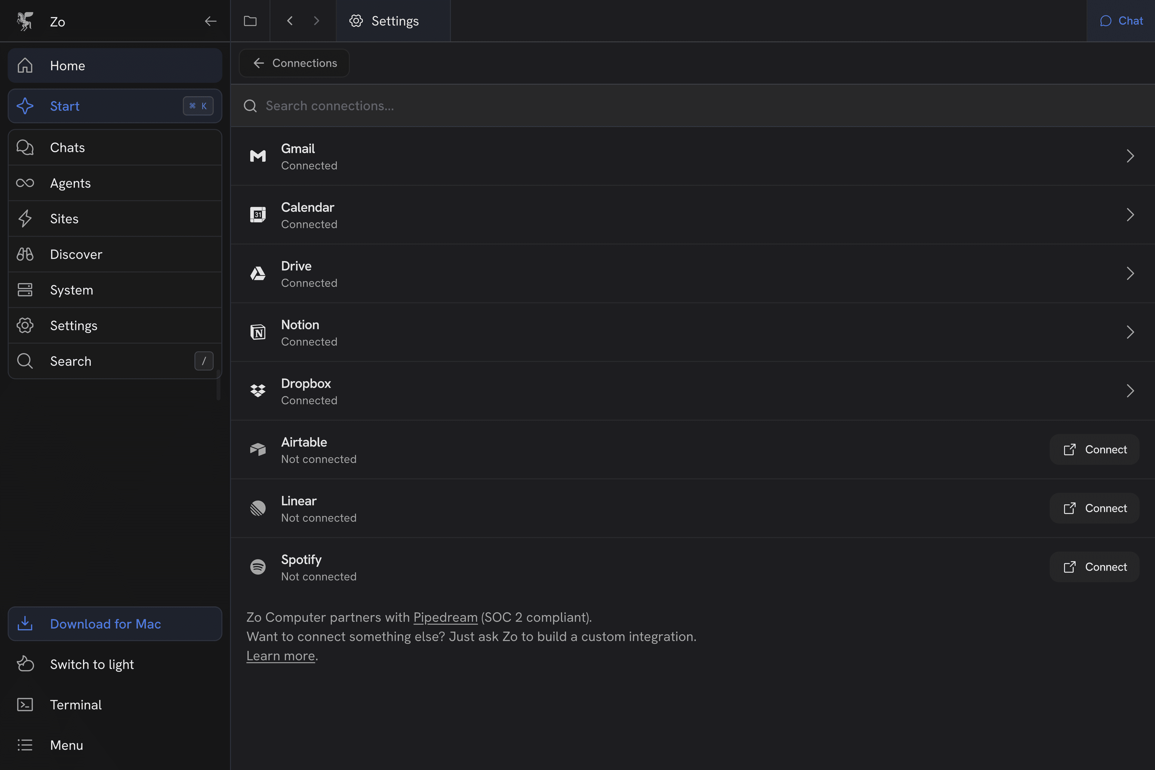 Connect all your tools