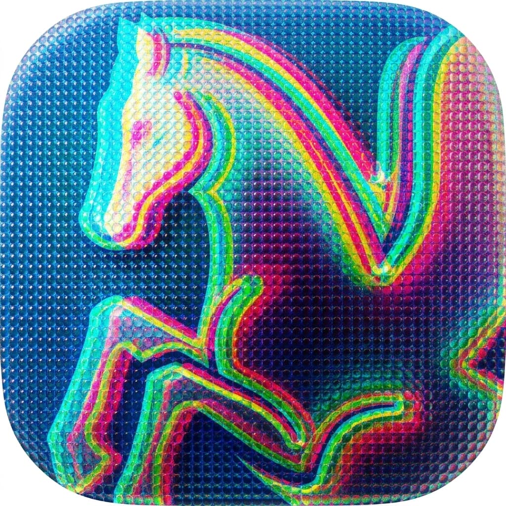 Generated pegasus icon - microlens