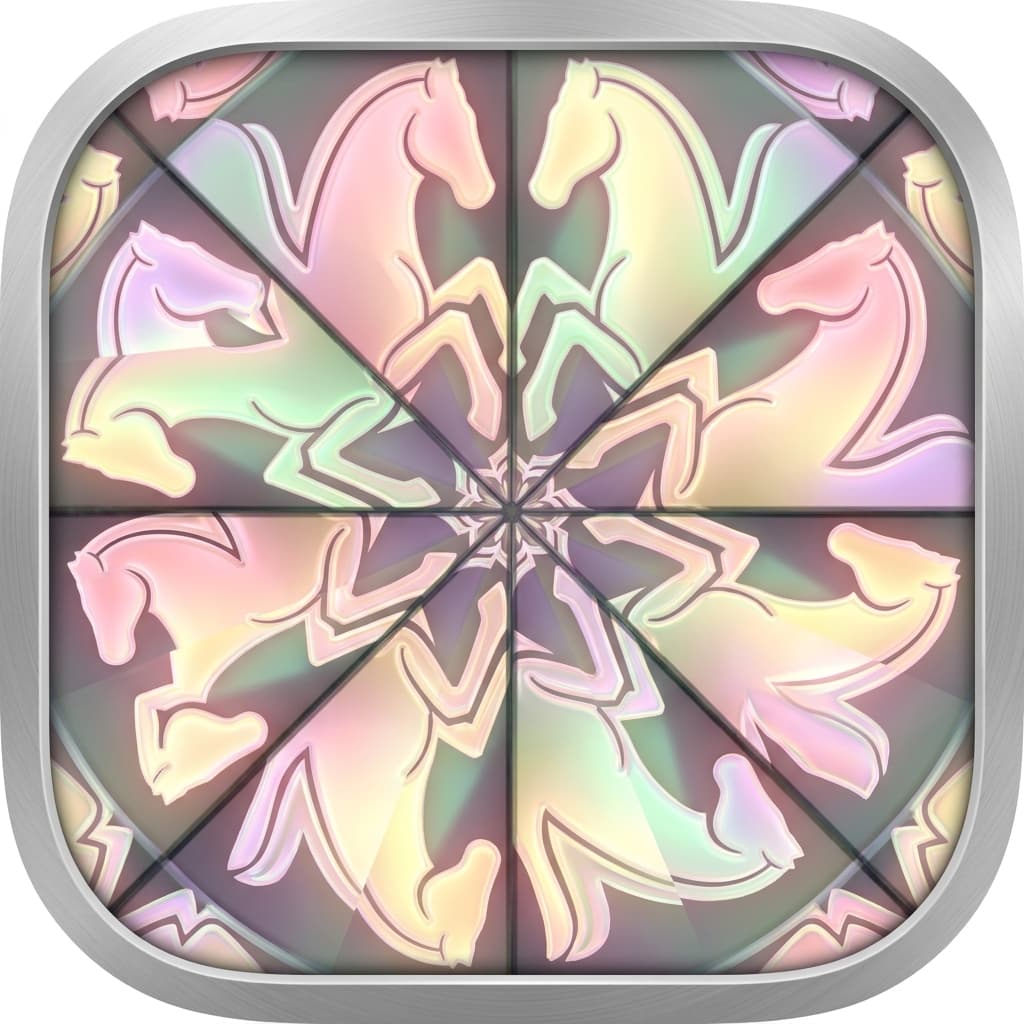 Generated pegasus icon - kaleidoscope