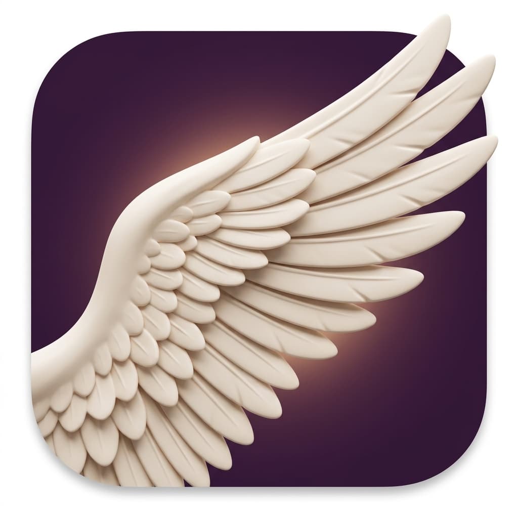 Generated pegasus icon - wing fill