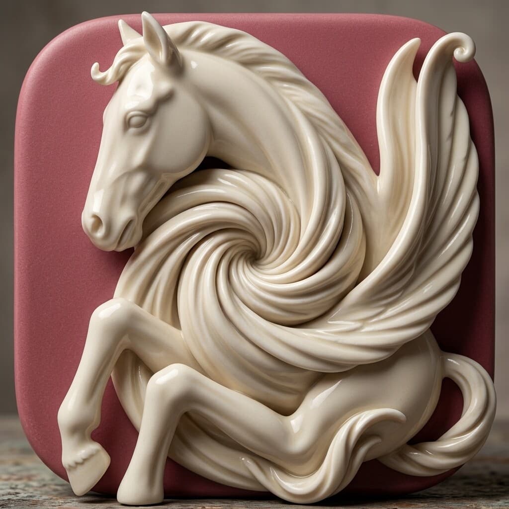 Generated pegasus icon - wrung