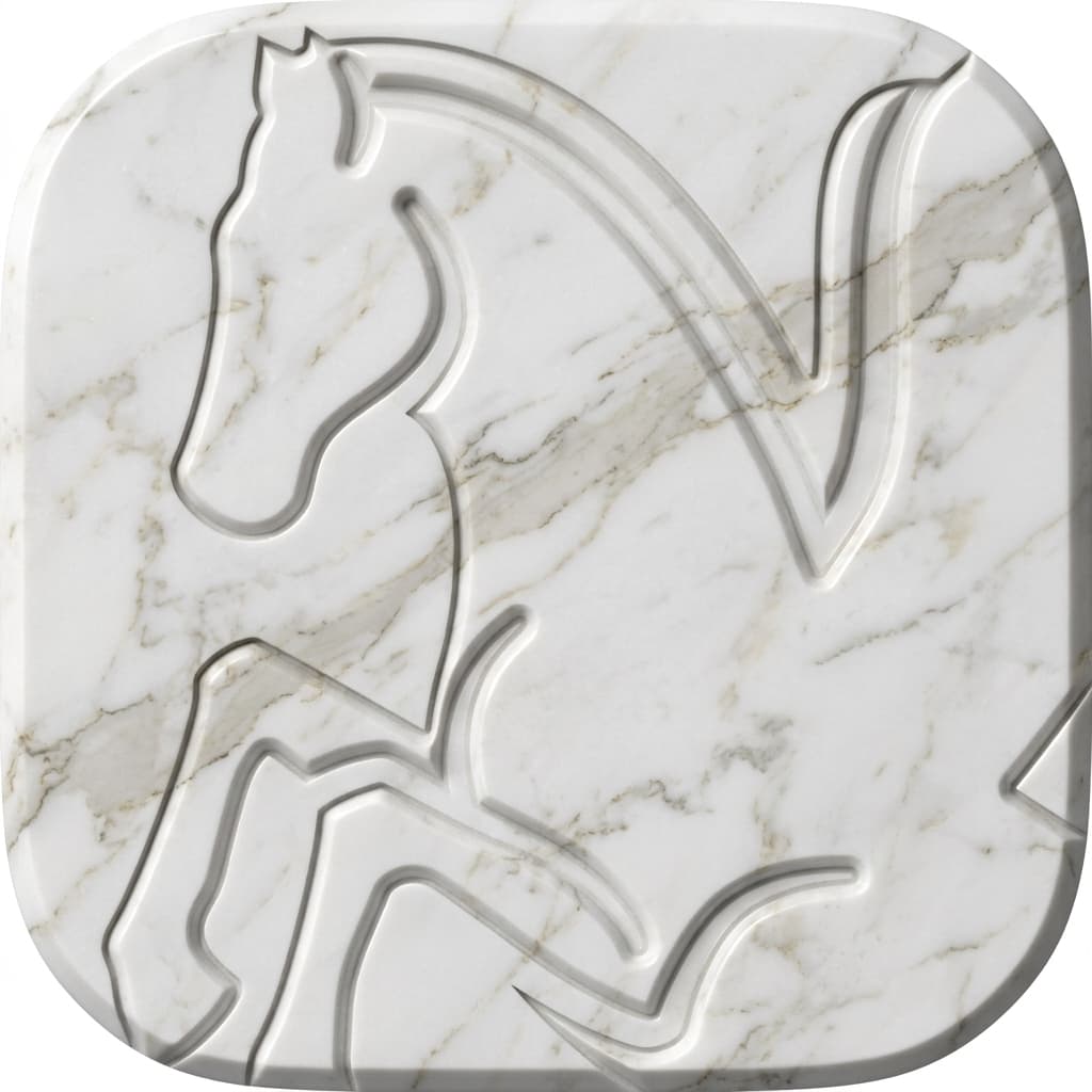Generated pegasus icon - marble