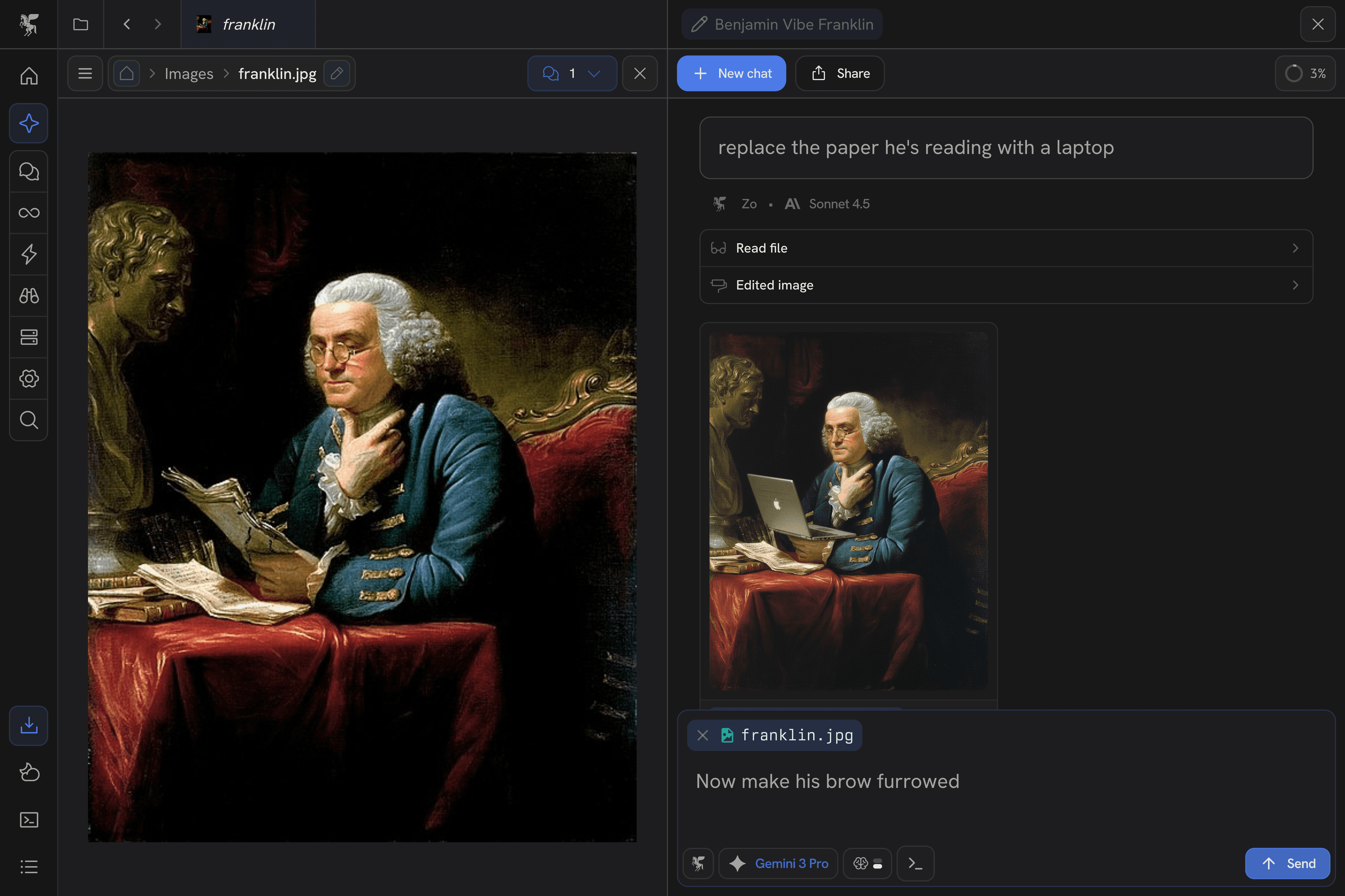 Create feature screenshot