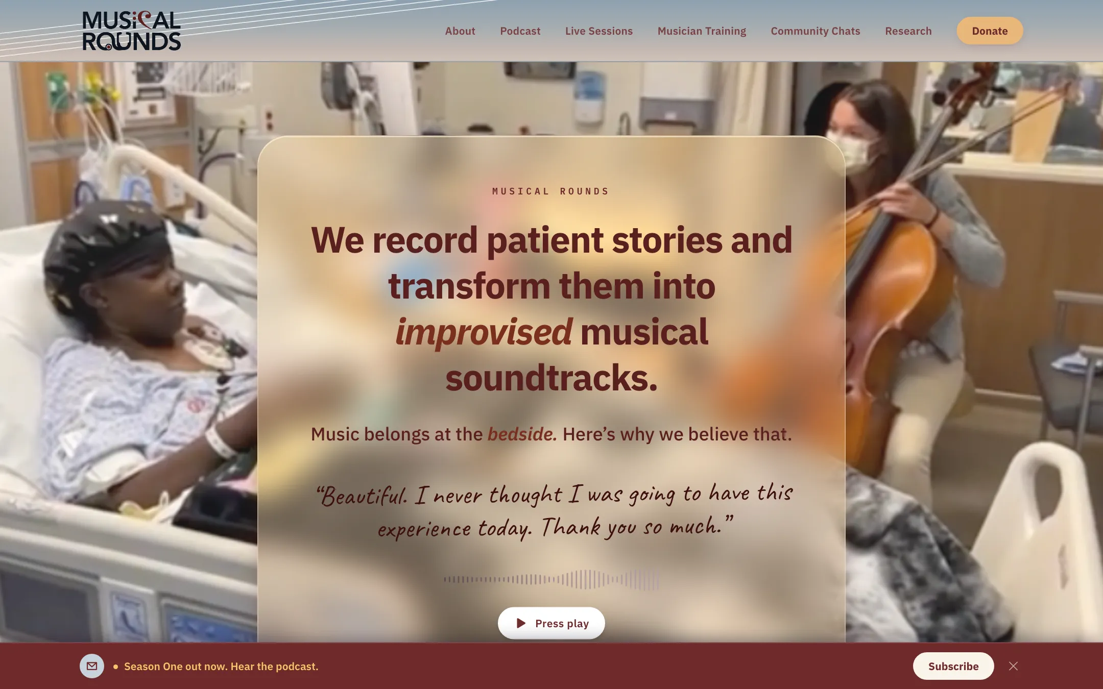 Preview of Melanie's site