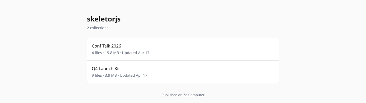 A zo.pub profile page